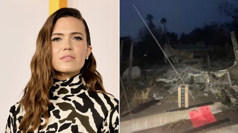 Mandy Moore calls out Amazon after package was delivered to home destroyed in LA fires