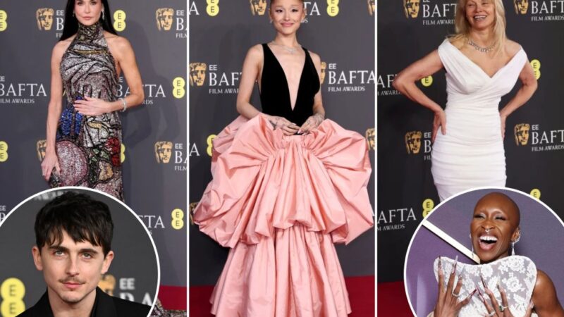 Demi Moore, Pamela Anderson, Ariana Grande and more on the BAFTAs 2025 red carpet: PHOTOS