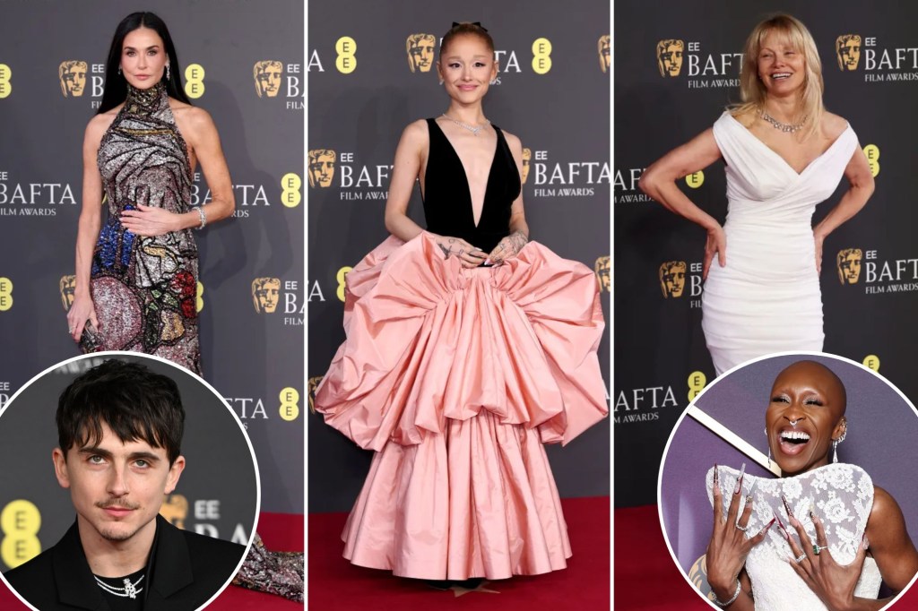 Demi Moore, Pamela Anderson, Ariana Grande and more on the BAFTAs 2025 red carpet: PHOTOS