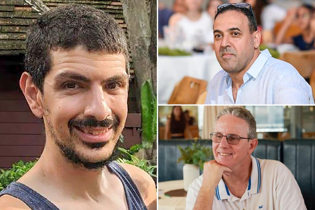 Hamas releases three more male Israeli hostages