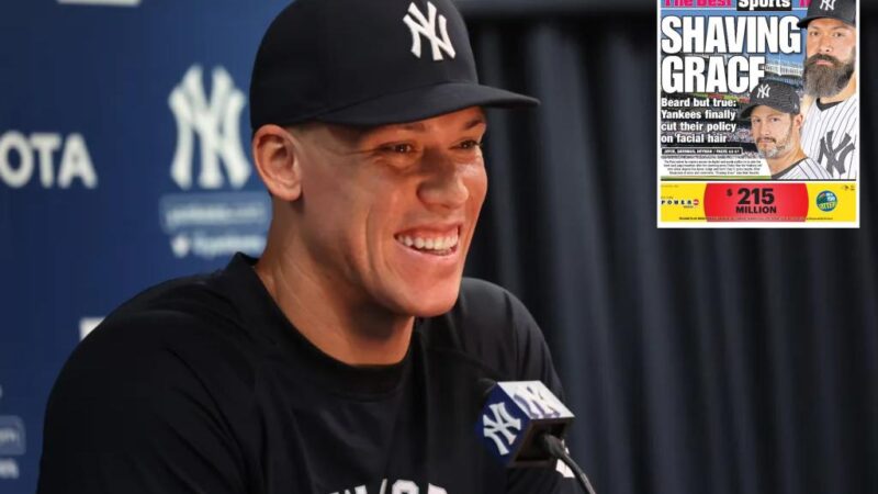 Yankees’ Aaron Judge won’t grow beard after facial hair policy change