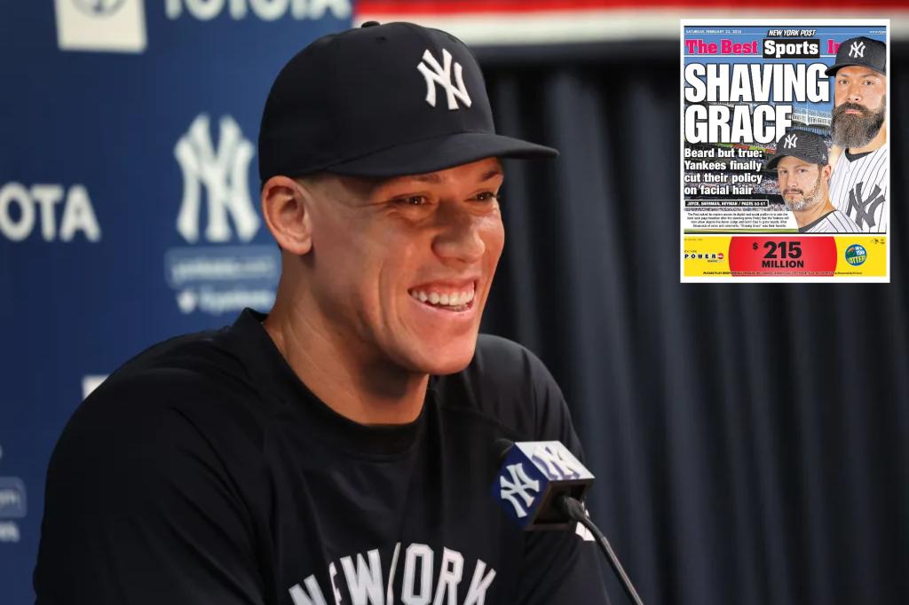 Yankees’ Aaron Judge won’t grow beard after facial hair policy change