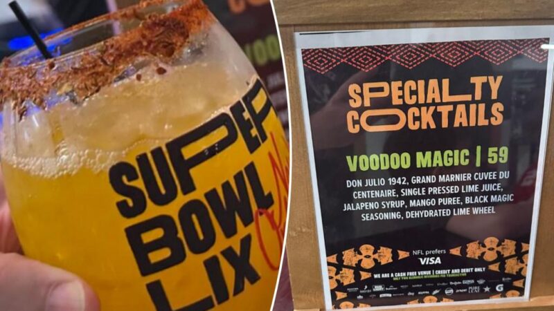 Stunning cocktail prices floor fans at Super Bowl 2025 in New Orleans