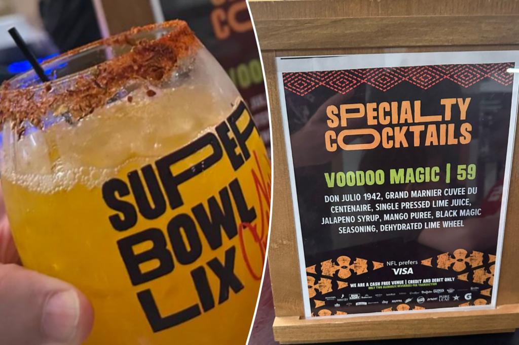 Stunning cocktail prices floor fans at Super Bowl 2025 in New Orleans