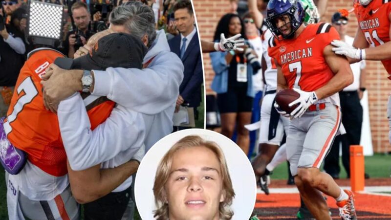 TCU star Jake Bech catches Senior Bowl-winning touchdown month after brother Tiger Bech killed in New Orleans terror attack