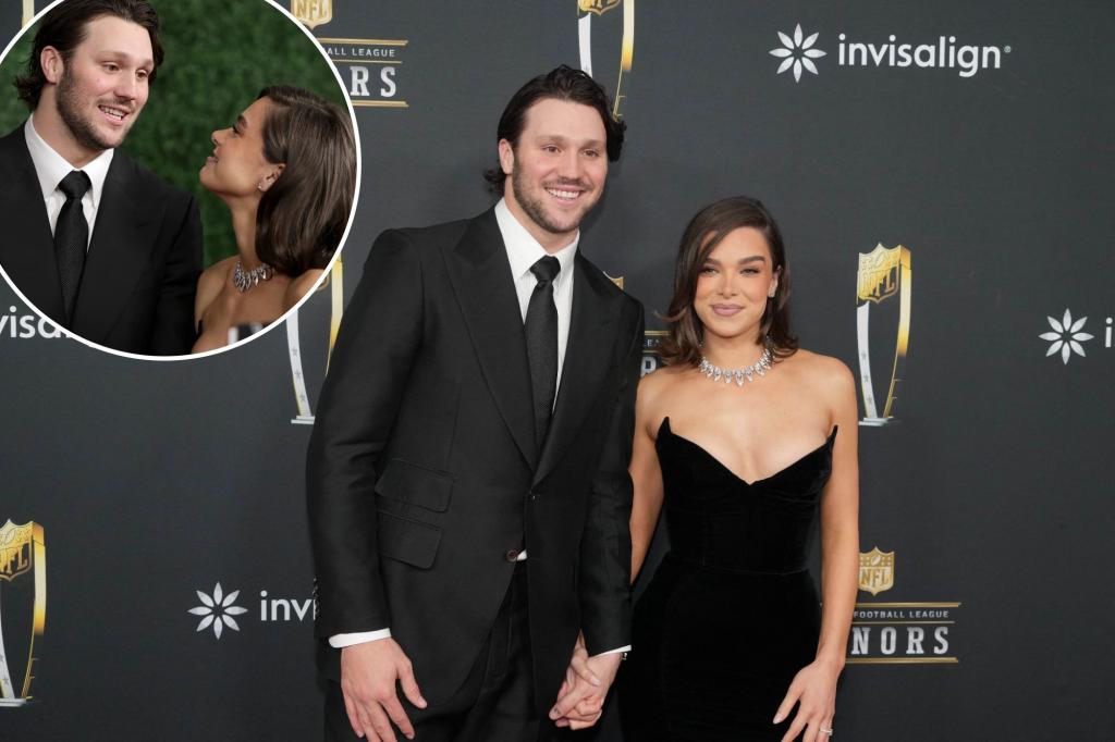 Josh Allen, Hailee Steinfeld stun in red carpet debut at NFL Honors