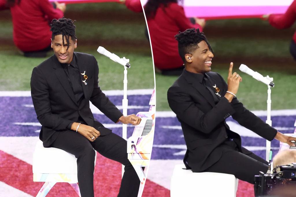 Jon Batiste performs National Anthem at Super Bowl 2025