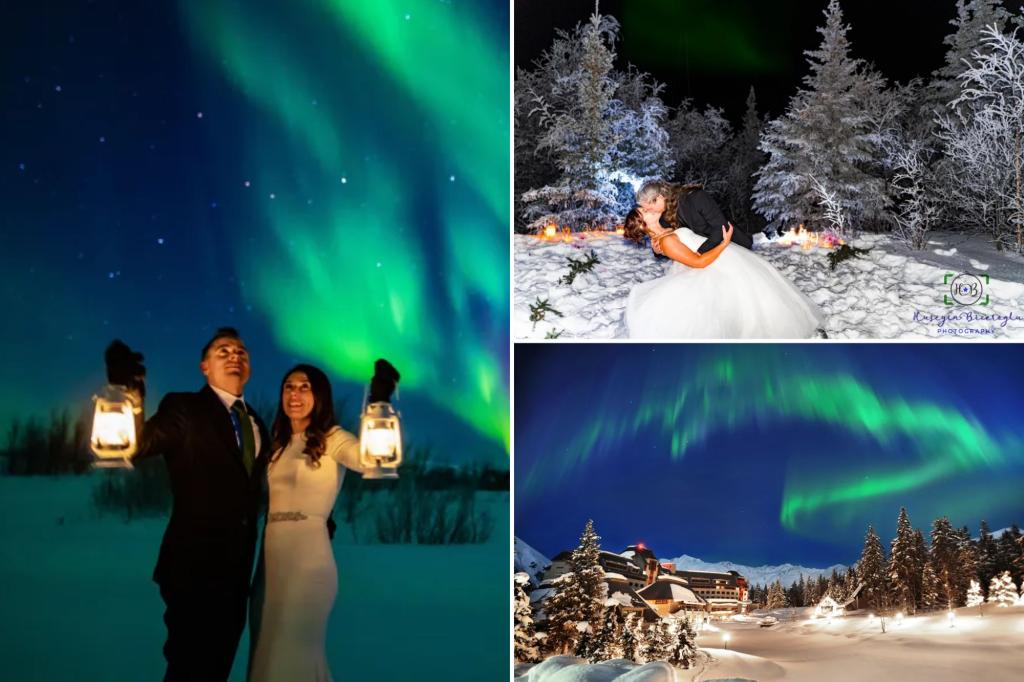 Have a ceremony lit by the northern lights