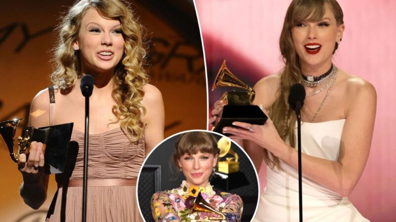 Taylor Swift live updates: Singer to present at Grammys, where she’s up for 6 awards