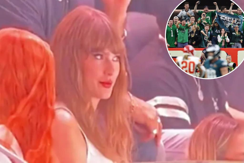 Taylor Swift pelted with boos by Eagles fans at Super Bowl 2025