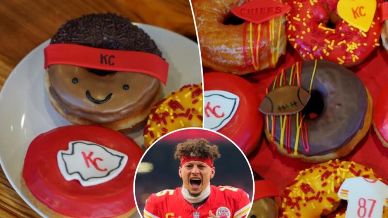 Super Bowl MVP Patrick Mahomes returns to Mr. D’s Donut Shop