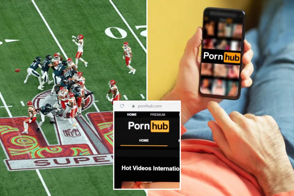 These steamy Pornhub searches spiked during Super Bowl 2025