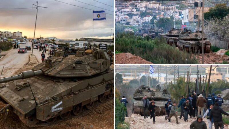 Israel moves tanks into West Bank for first time since 2002