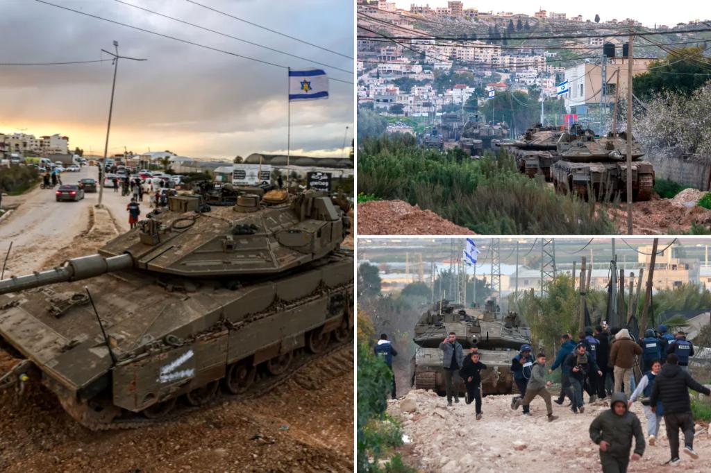 Israel moves tanks into West Bank for first time since 2002