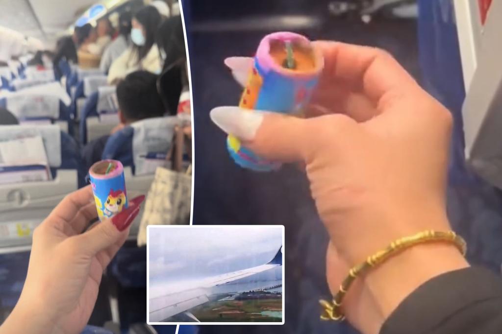 Plane passenger terrified after finding firecracker beneath her seat — with fuse fully visible