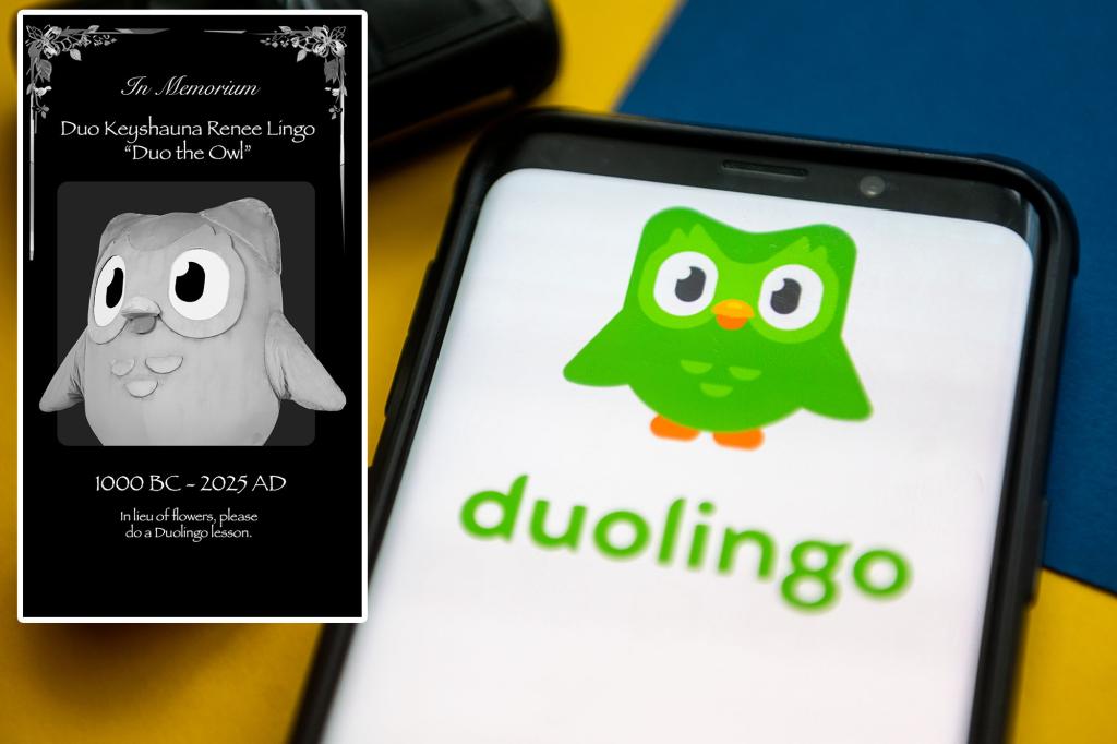 Duolingo announces the death of its beloved owl mascot, Duo