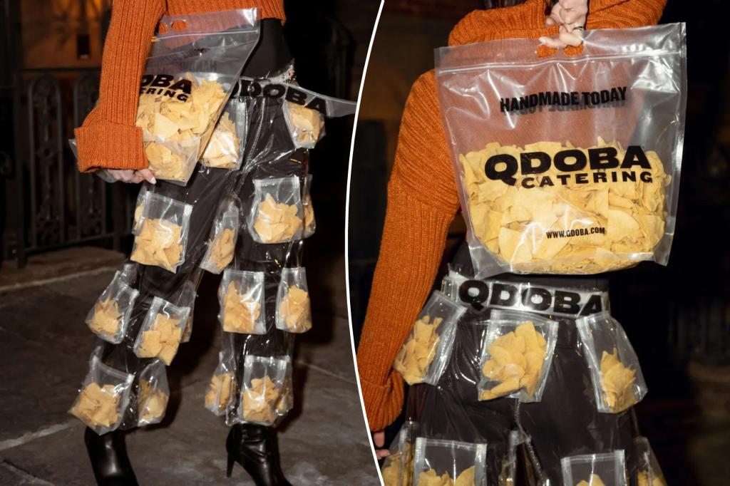 Would you wear these ‘Chip Pants’ with baggies to hold tortillas?