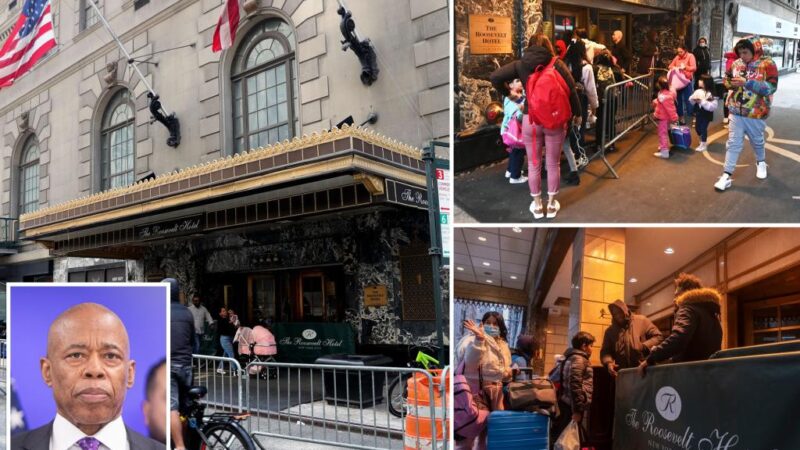 NYC’s notorious Roosevelt Hotel shelter will be migrant-free in coming months, Mayor Eric Adams says