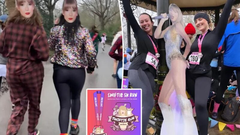 ‘Miserable’ fans slam Taylor Swift-themed fun run with cardboard cutouts, no music