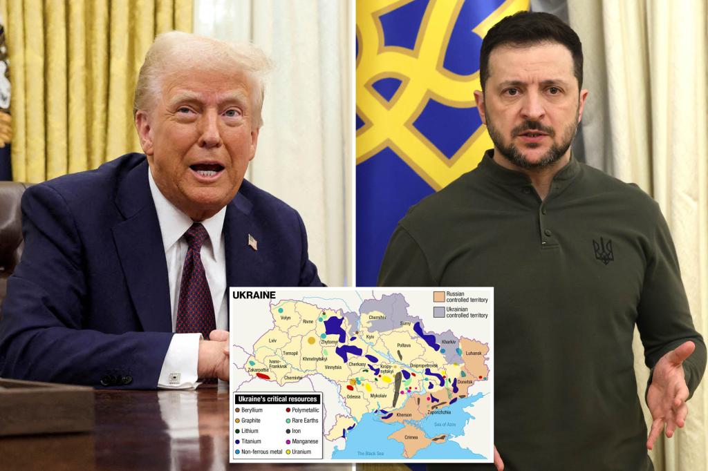 Trump demands 50% of Ukraine’s revenues from critical minerals, oil and gas, ports and infrastructure: report