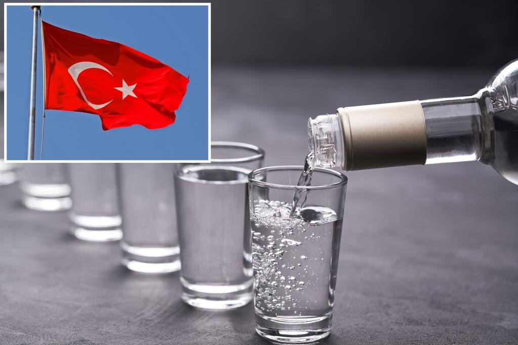 Turkey issues fake alcohol warning after more than 100 people are fatally poisoned in tourist hotspots