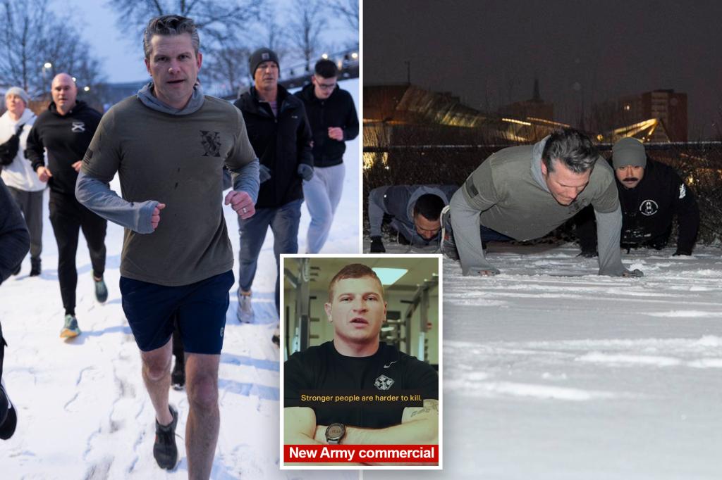 Hegseth works out with soldiers in renewed focus on strength