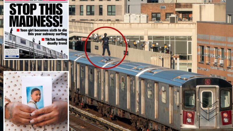 ‘Subway surfing’ trend is killing New York kids