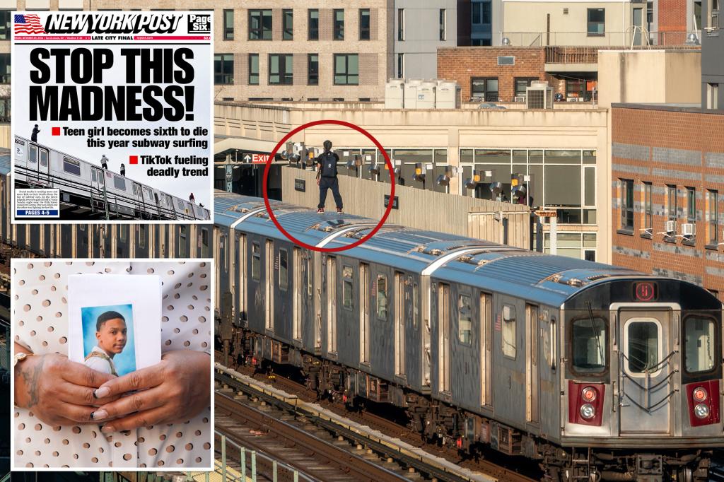 ‘Subway surfing’ trend is killing New York kids